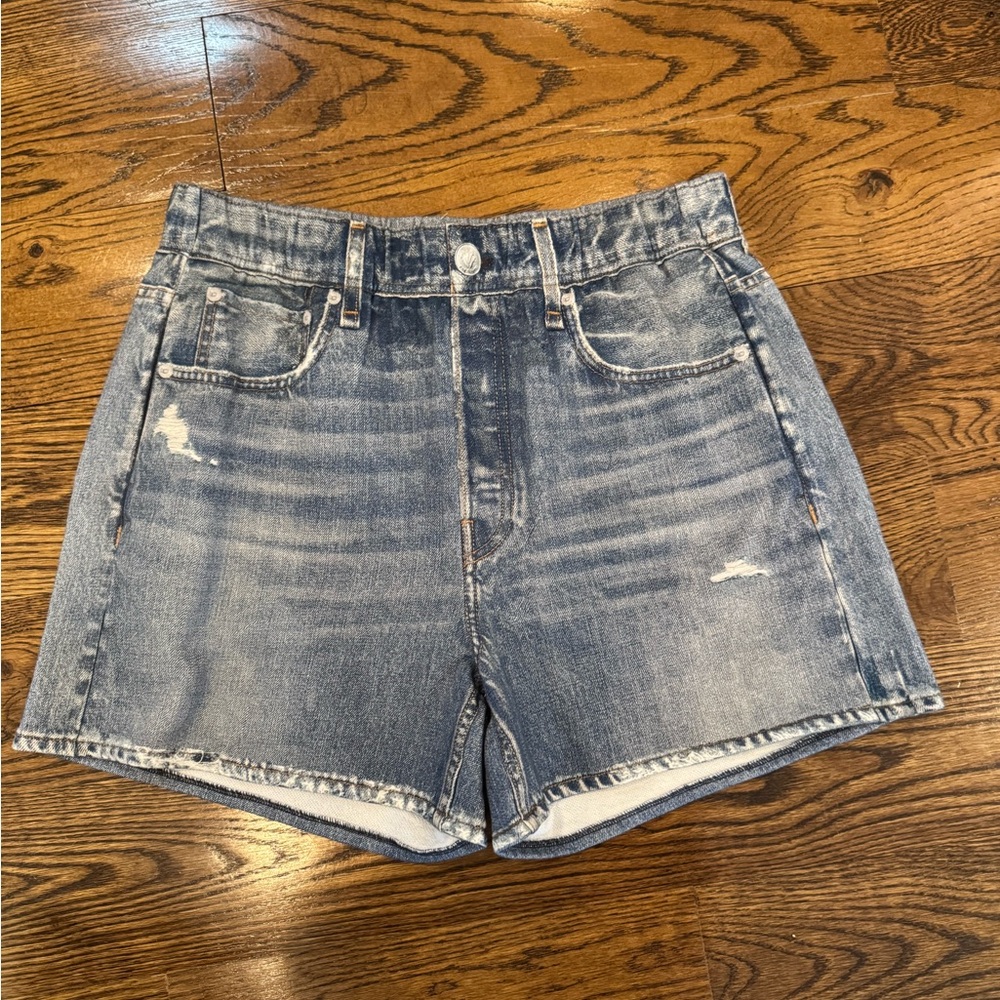 rag & bone Miramar Distressed Light Blue “Denim” Shorts